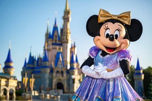 Minnie com look aniversário de 50 anos do Walt Disney World (Foto: Disney )